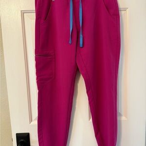 Figs Women's Pants in Raspberry Sorbet